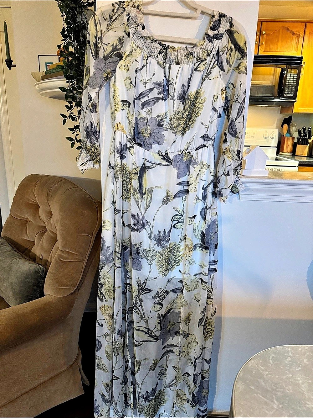 POLAGRAM Floral Maxi Dress